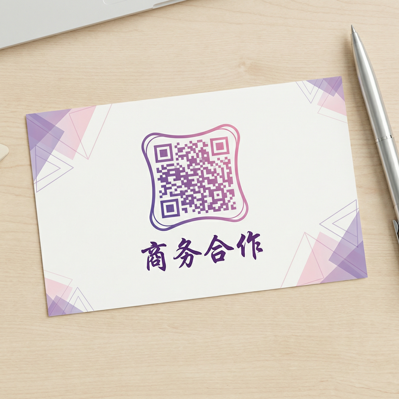 抖音风商务合作二维码